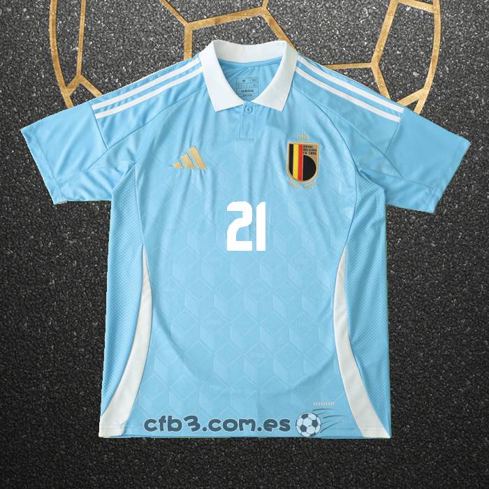 Camiseta Belgica Jugador Castagne Segunda 2024